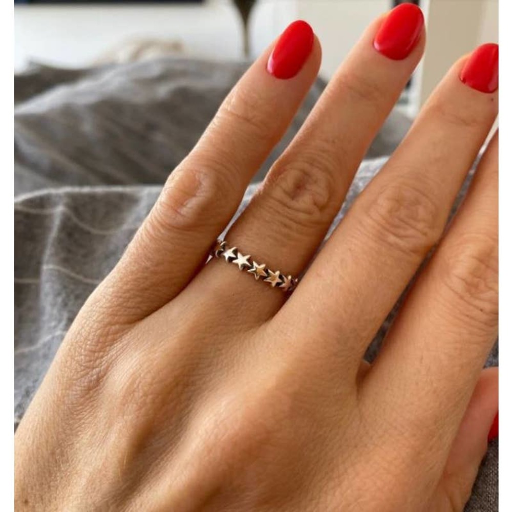 Women's Stackable Star Ring - Picture 2 of 4